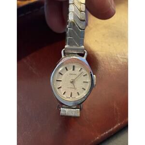 VTG Women's 17mm Orvin Silver Tone Watch, Manual Wind, Swiss Made